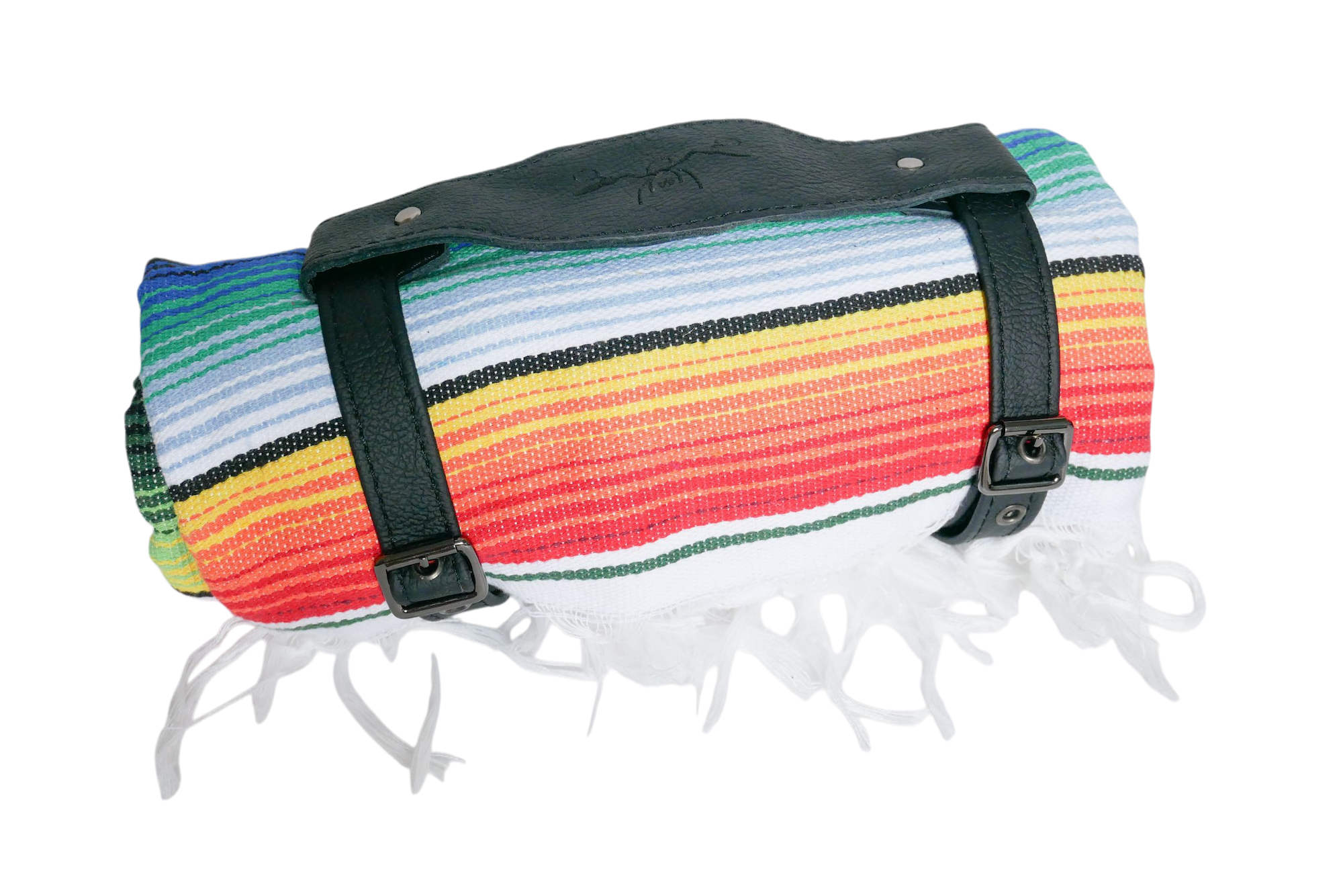 Porte Couverture en Cuir et Couverture Mexicaine