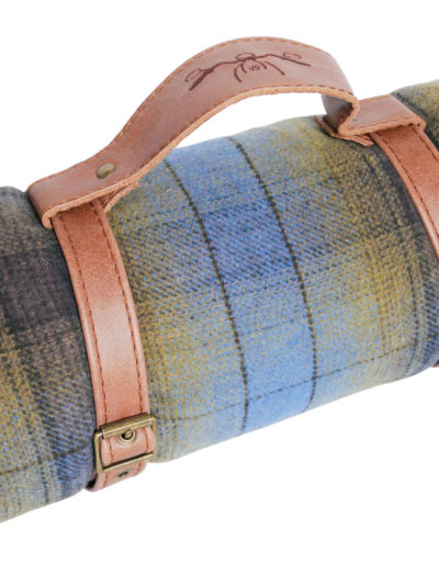 Porte Couverture en Cuir et Couverture flanelle