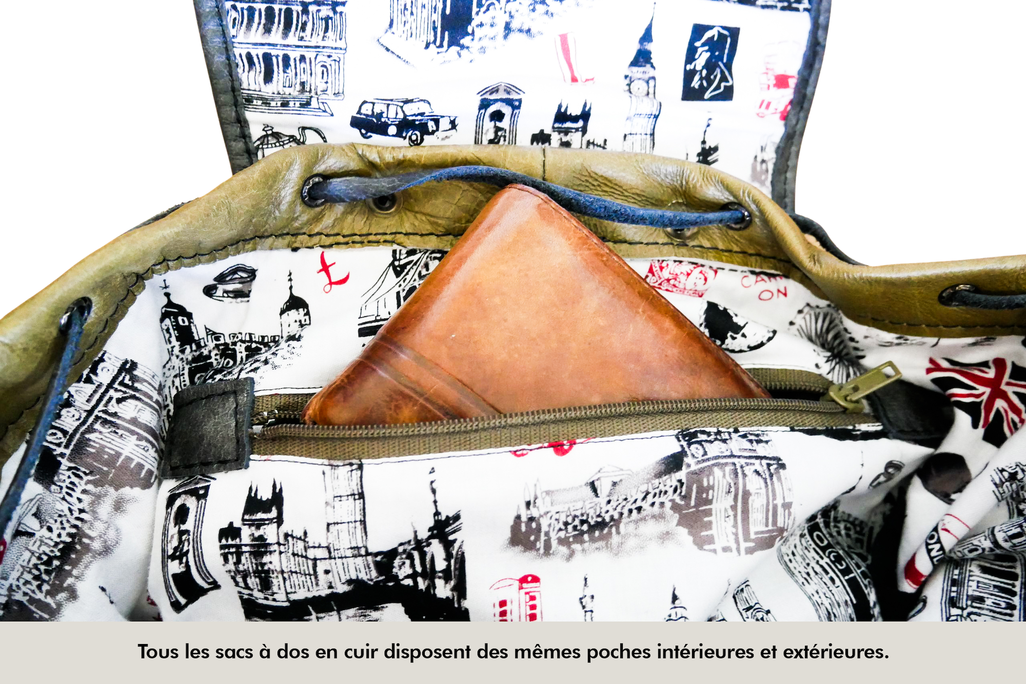 Sac à Dos en Cuir - Cafe Racer – Image 5